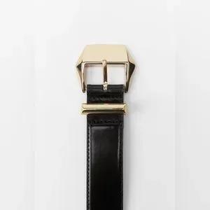Zara | Accessories | Salezara Belt With Geometric Buckle 